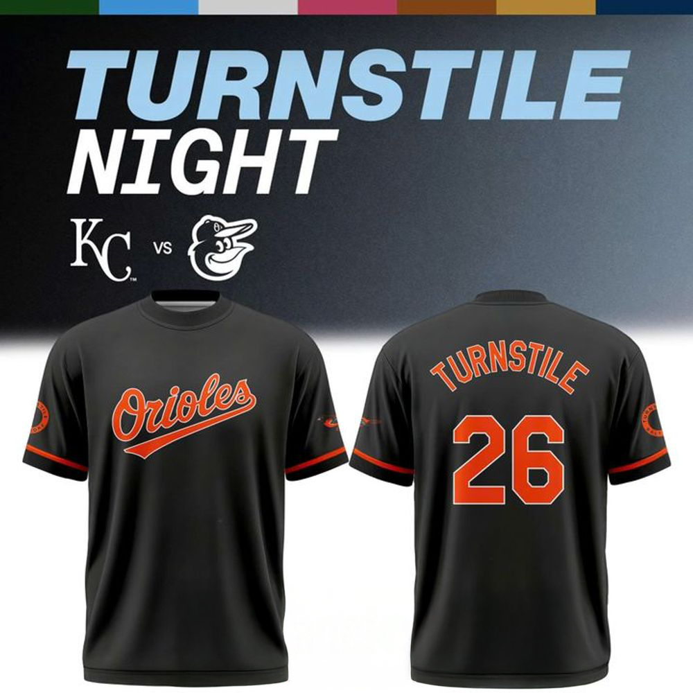 Baltimore Orioles 2026 Turnstile Night Limited Edition Shirt 