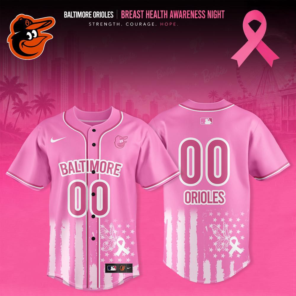 Baltimore Orioles Breast Health Awareness Night 2026 Pink Ribbon Baseball Jersey Personalized Fan Gift 1 - Unicasport Baltimore Orioles Breast Health Awareness Night 2026 Pink Ribbon Baseball Jersey Personalized Fan Gift