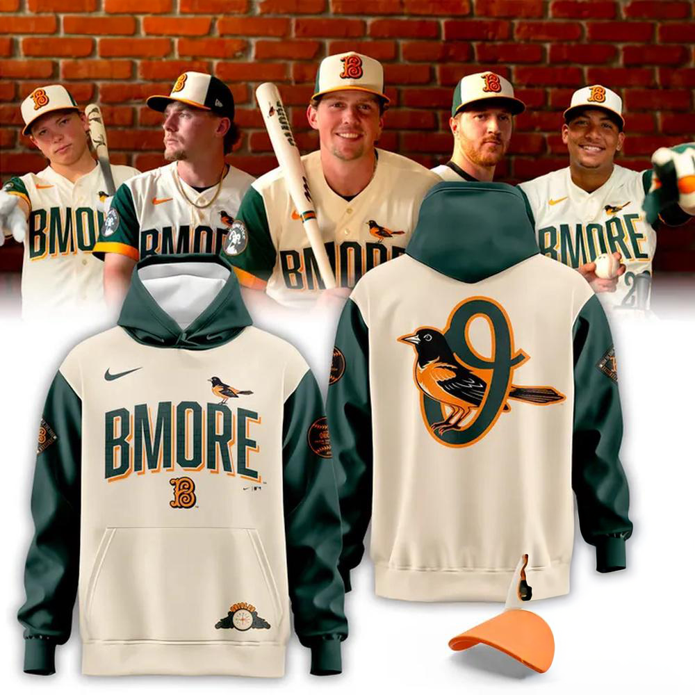 Baltimore Orioles Cream 2026 City Connect Authentic Collection ThermaFIT Hoodie