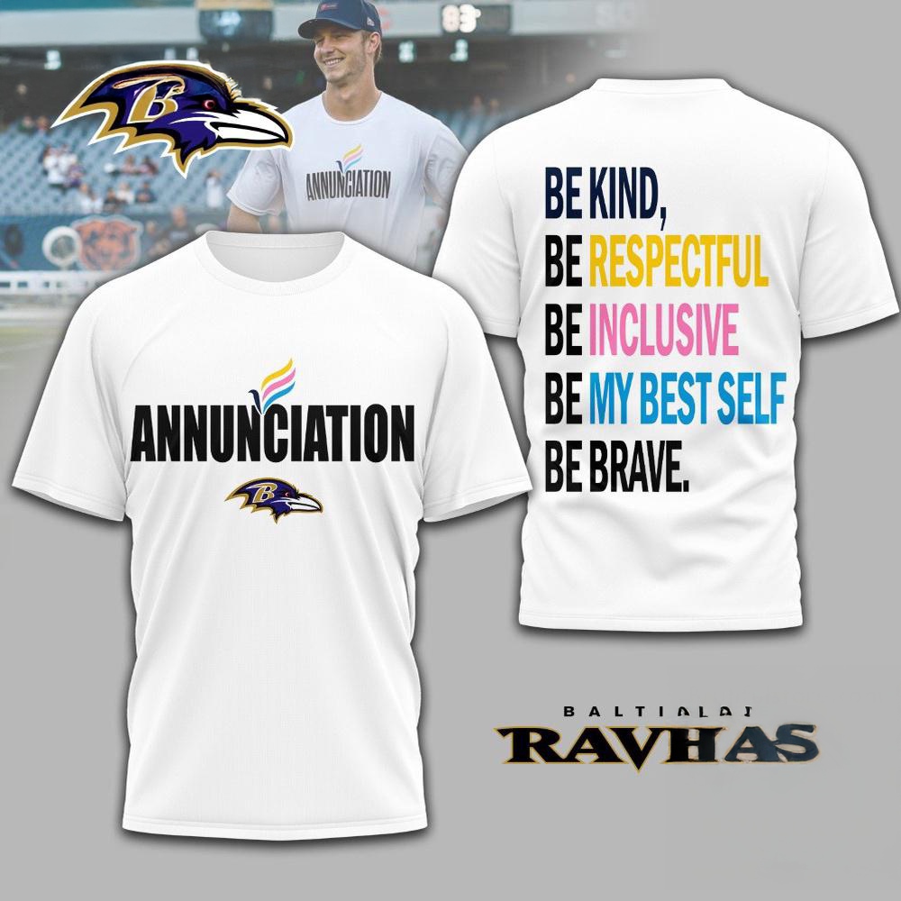 Baltimore Ravens NFL Annunciation 2025 Unisex 3D Shirt