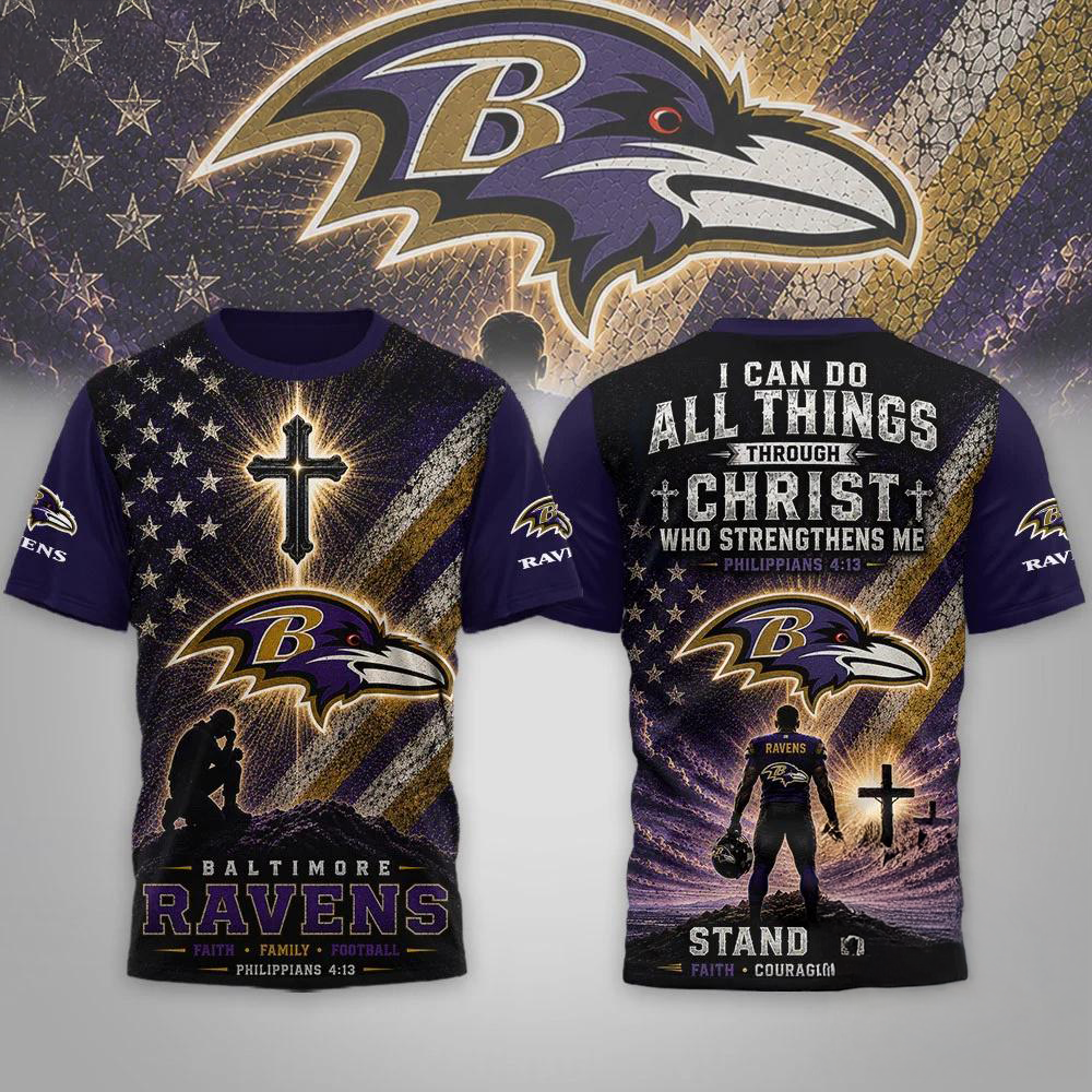 Baltimore Ravens NFL Faith Family Limited Edition Premium 3D Shirt