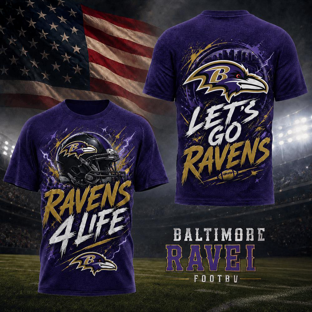 Baltimore Ravens NFL Fan For Life Limited Edition 3D Shirt