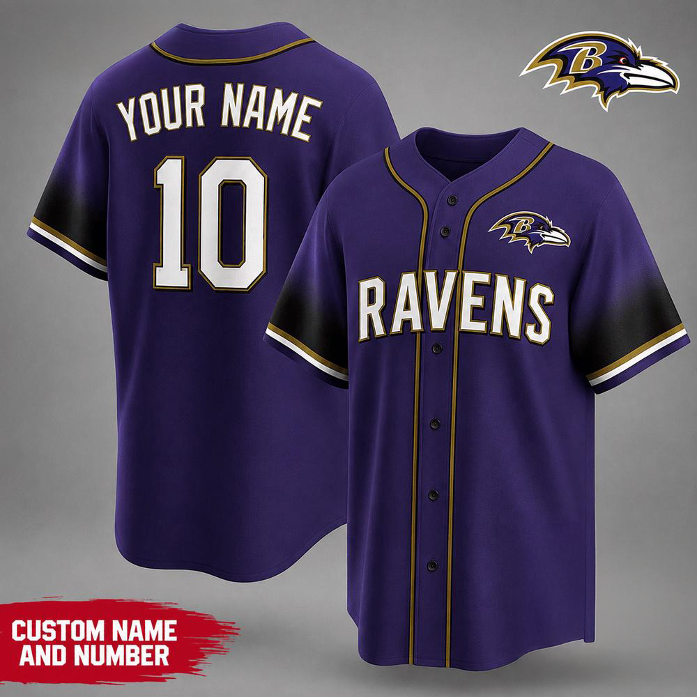 Baltimore Ravens NFL Team Pride Limited Baseball Jersey
