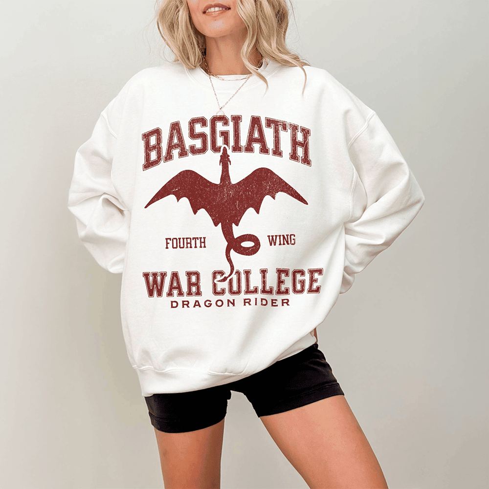 Basgiath War College Sweatshirt Fourth Wing Sweatshirt Sweatshirt Gifts For Wife