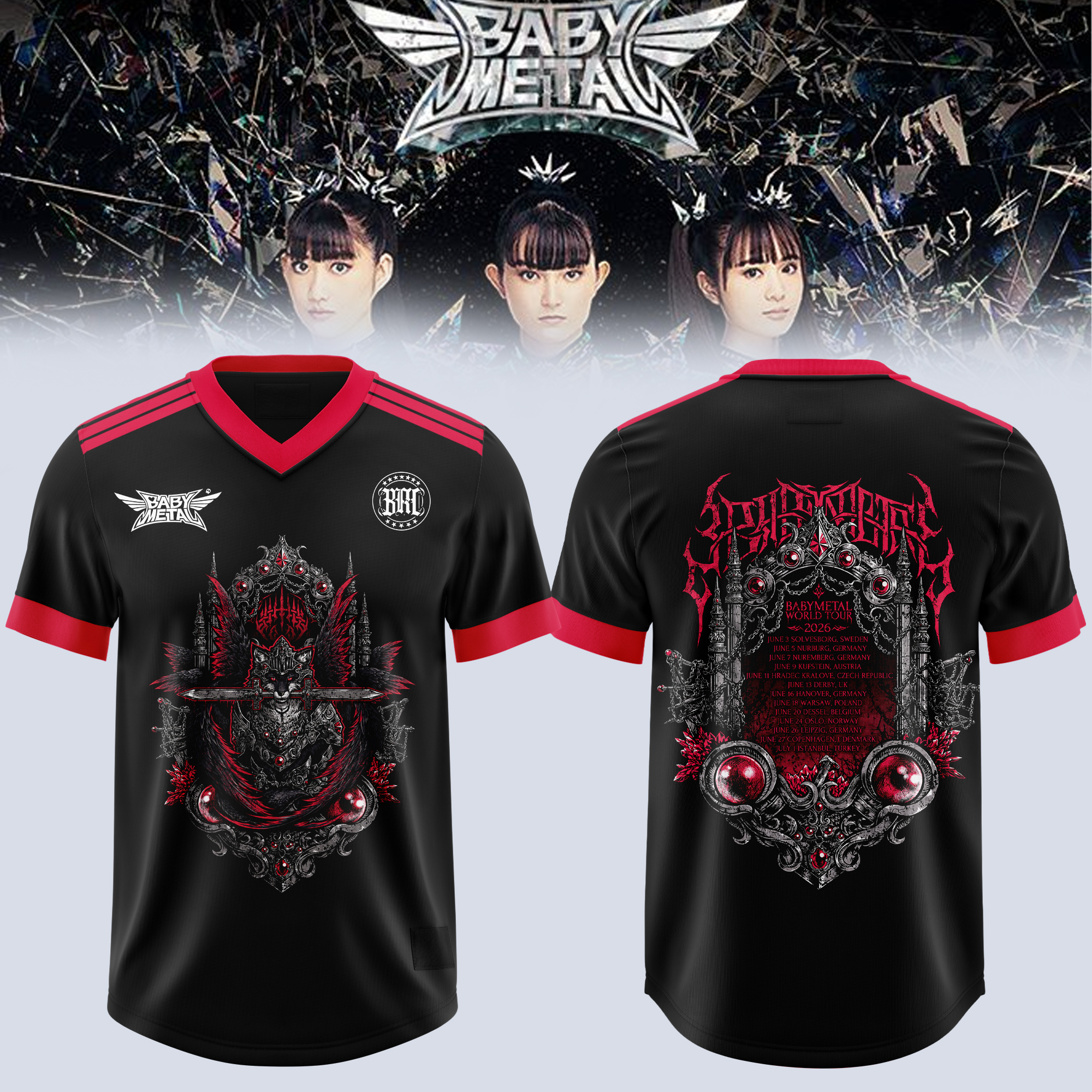 BbyMtl Concert Tour 2026 Football Jersey 3D Printed Music Supporter Apparel 2 - Unicasport BbyMtl Concert Tour 2026 Football Jersey 3D Printed Music Supporter Apparel