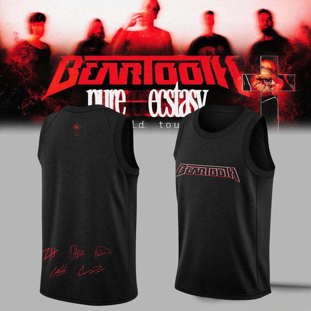 Beartooth Pure Ecstasy World Tour 2026 Basketball Jersey Rock Band Tour Fan Apparel 1 - Unicasport Beartooth Pure Ecstasy World Tour 2026 Basketball Jersey Rock Band Tour Fan Apparel