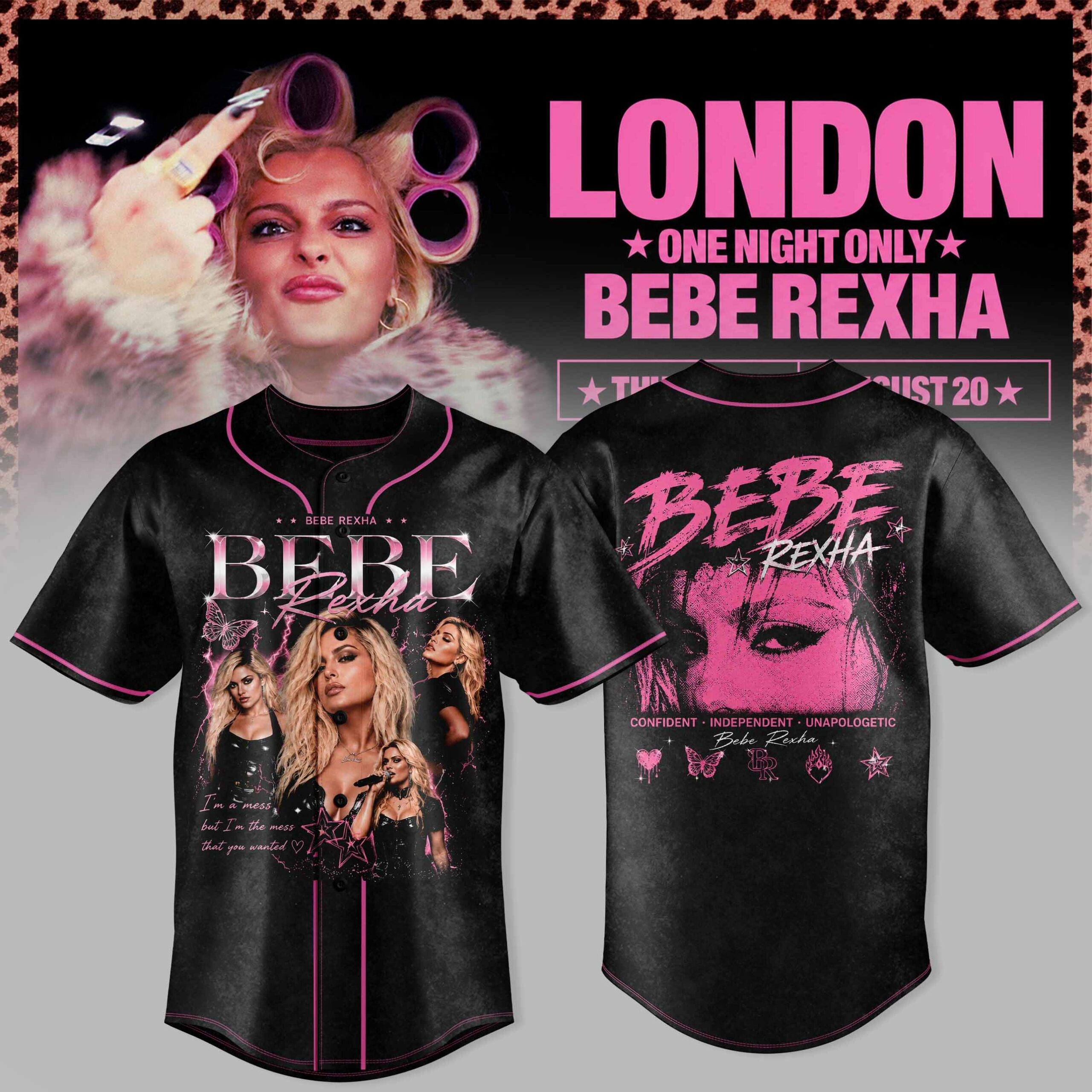 Bebe Rexha Collector Edition London Tour Sports Jersey