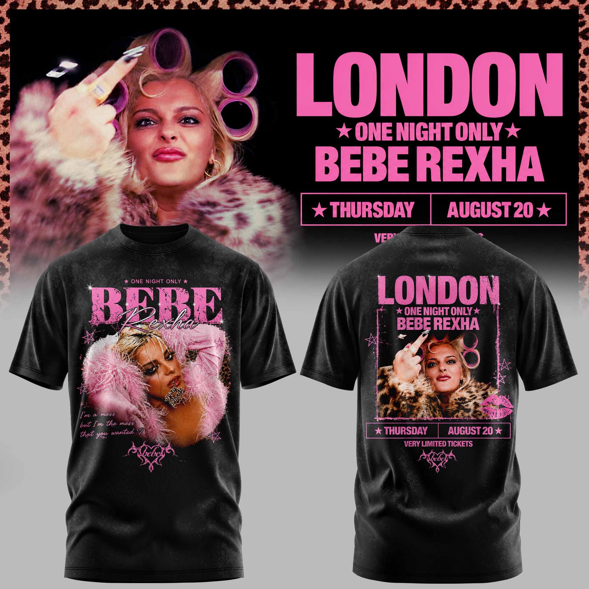 Bebe Rexha Premium Concert Graphic Tee