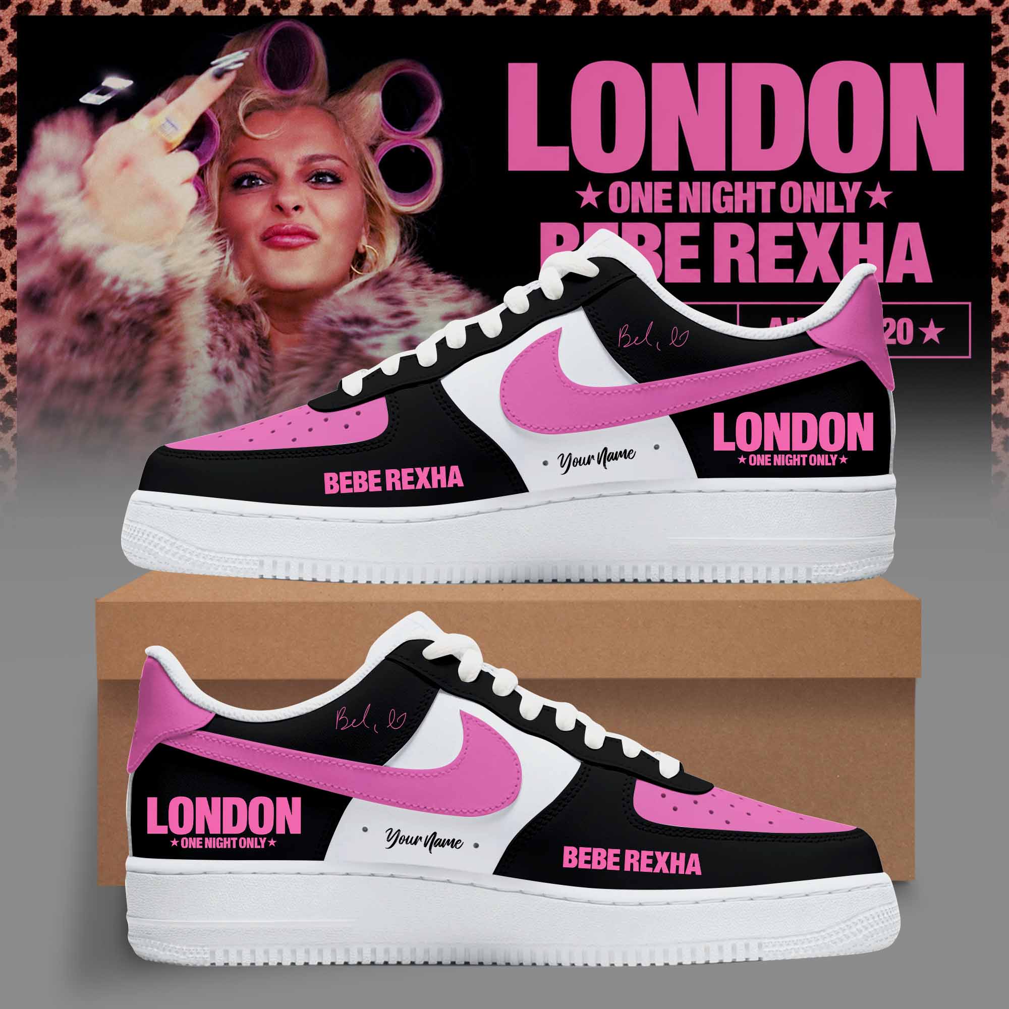 Bebe Rexha Premium London Tour Casual Sneakers