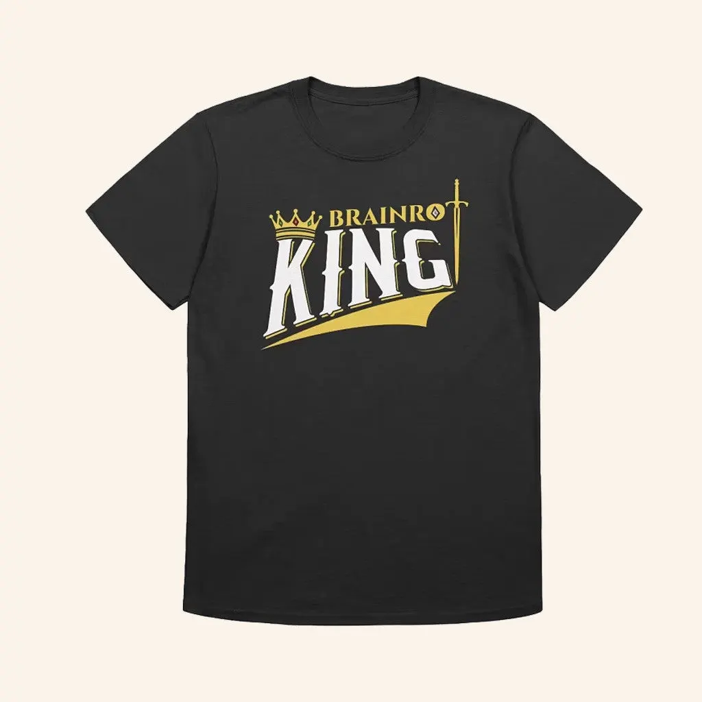 Benjixscarlett Merch Brainrot King Shirt Unique Gifts For Husband