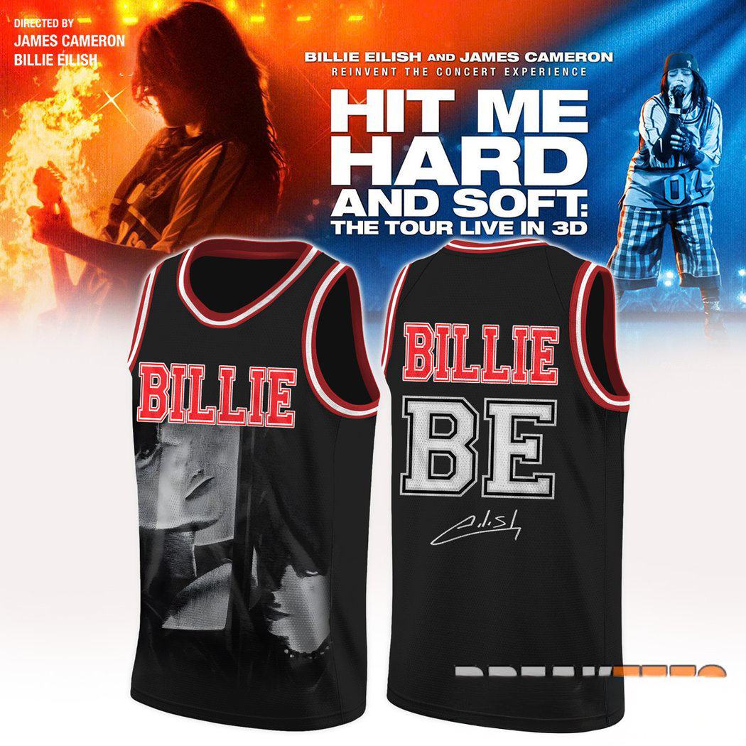Billie Eilish Hit Me Hard and Soft The Tour 2026 Basketball Jersey Pop Music Fan Sports Style Apparel 1 - Unicasport Billie Eilish Hit Me Hard and Soft The Tour 2026 Basketball Jersey Pop Music Fan Sports Style Apparel