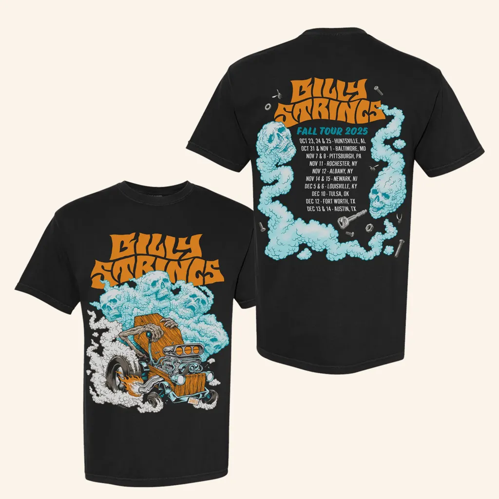 Billy Strings Merch Hot Rod Tee With Dates Shirt Christmas Gifts For Husband