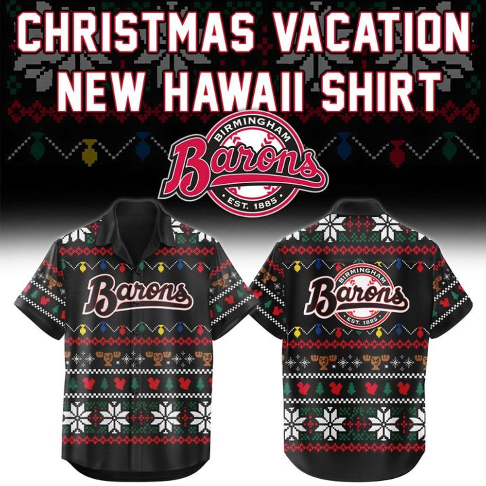 Birmingham Barons Christmas Vacation Holiday Theme 2026 Hawaiian Shirt Gifts For Fans