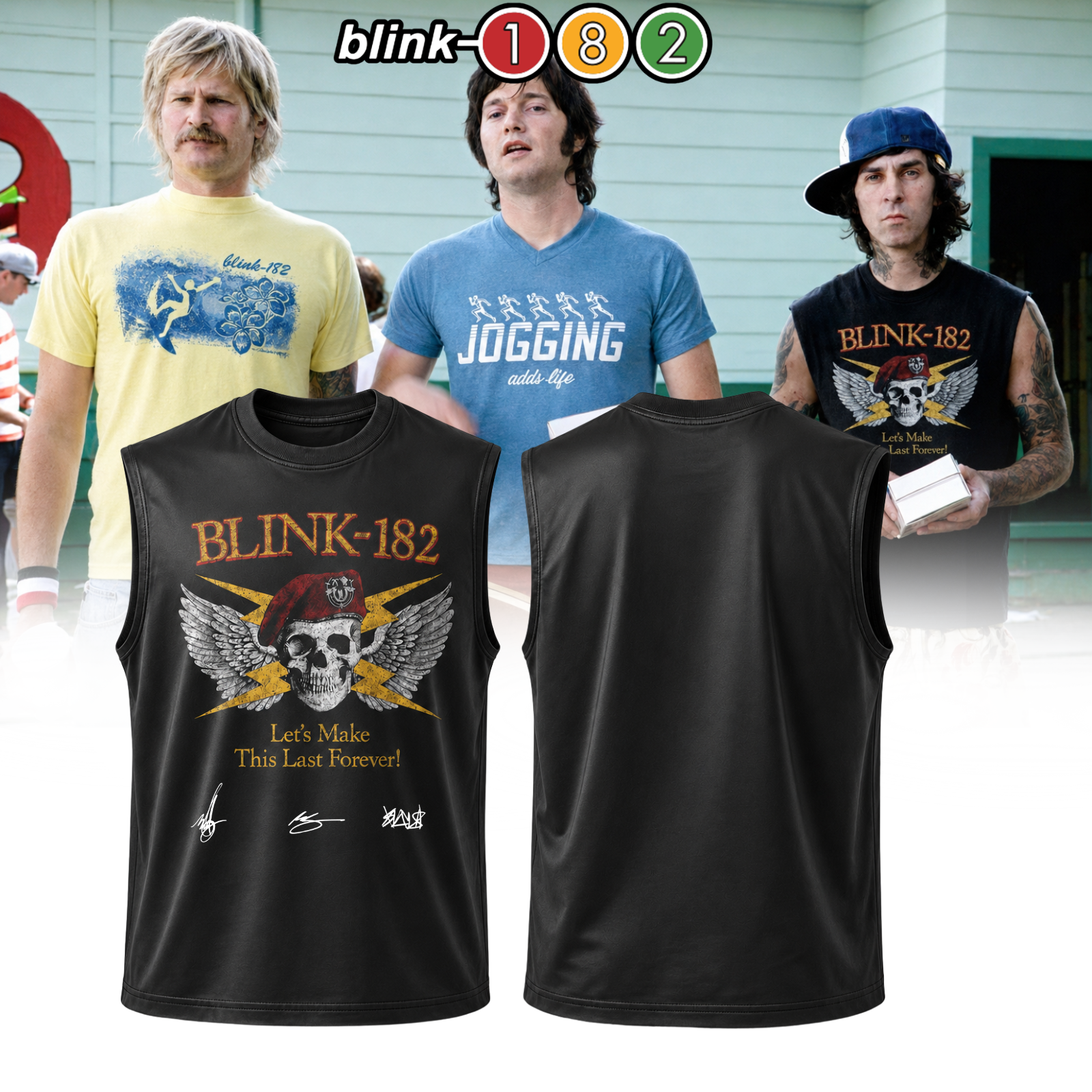 Blink 182 25th Anniversary Signature Collection Graphic T Shirt Edition