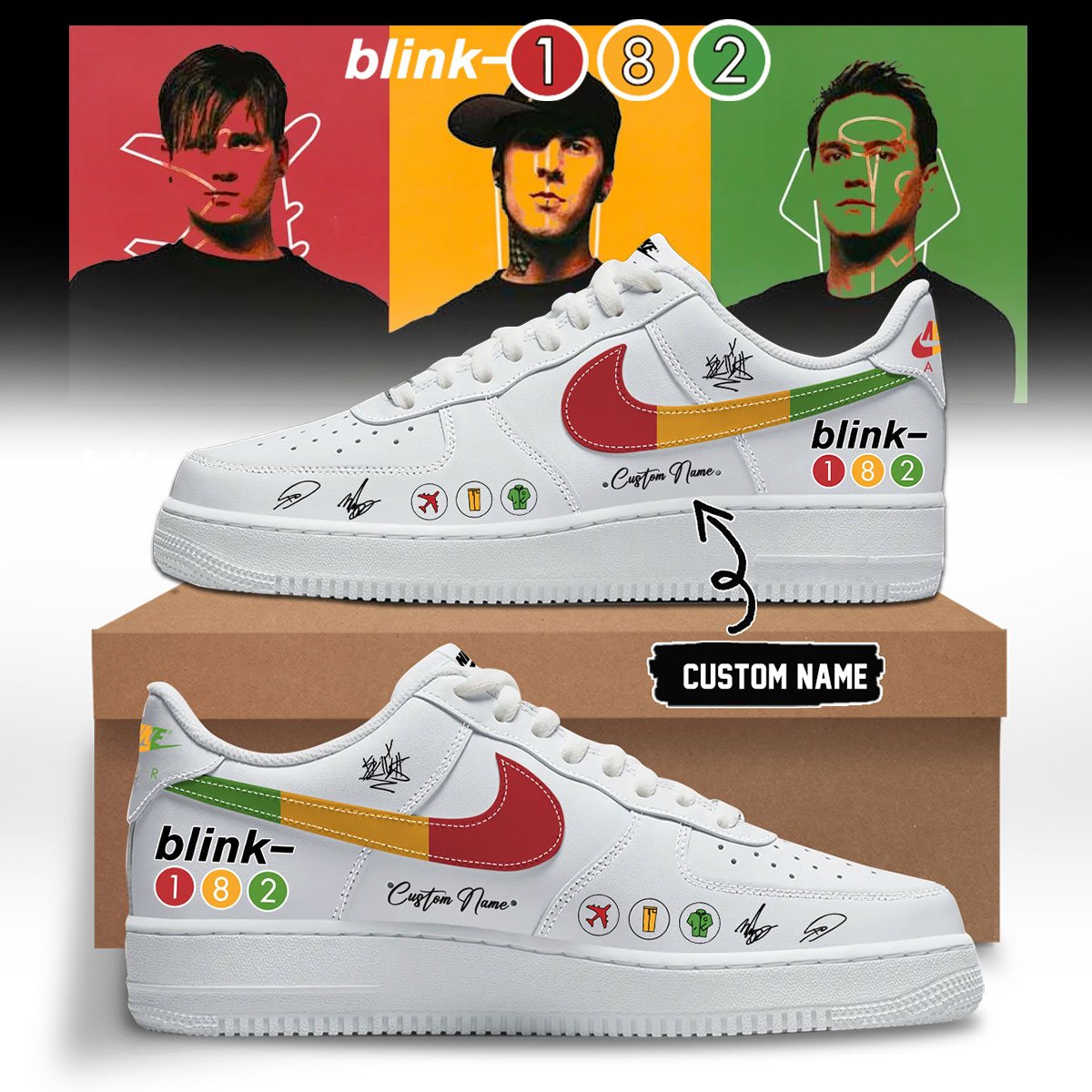 Blink 182 Take Off Your Pants And Jacket Exclusive Tour Sneakers