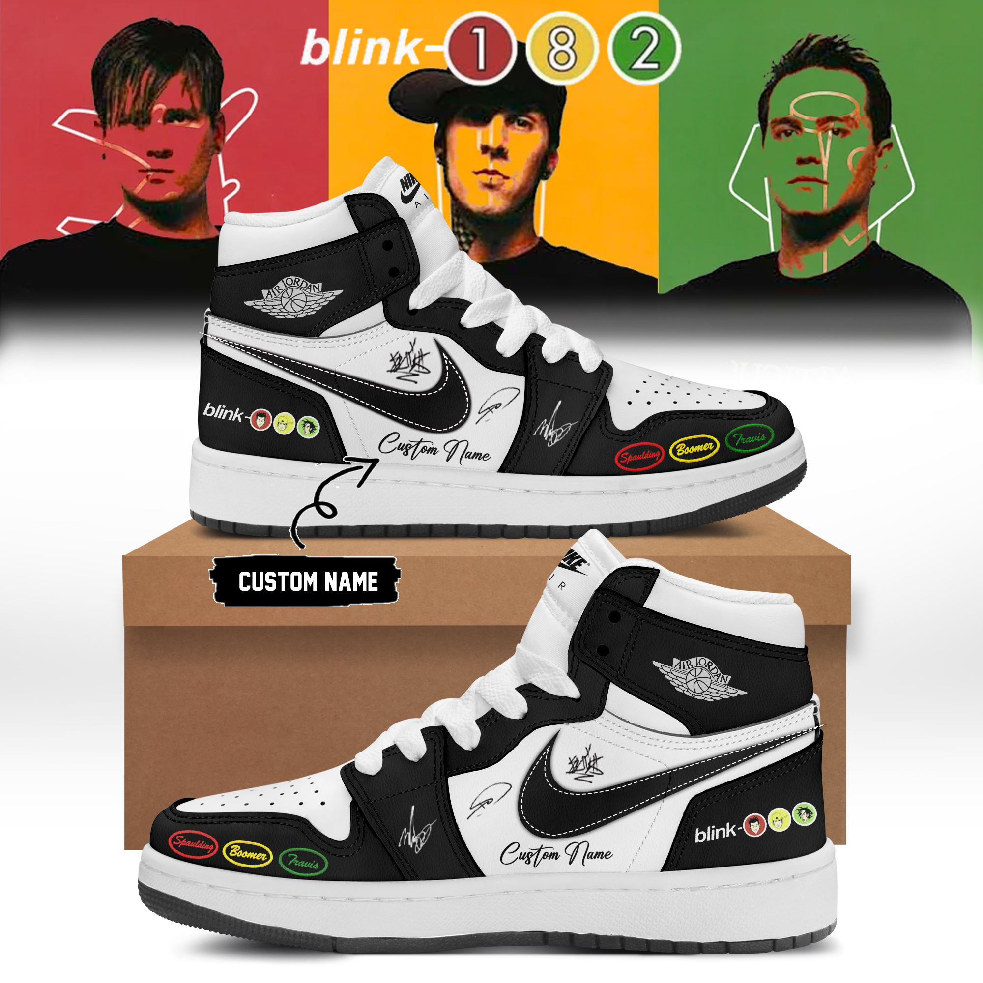 Blink 182 Take Off Your Pants And Jacket Limited Edition Sneakers