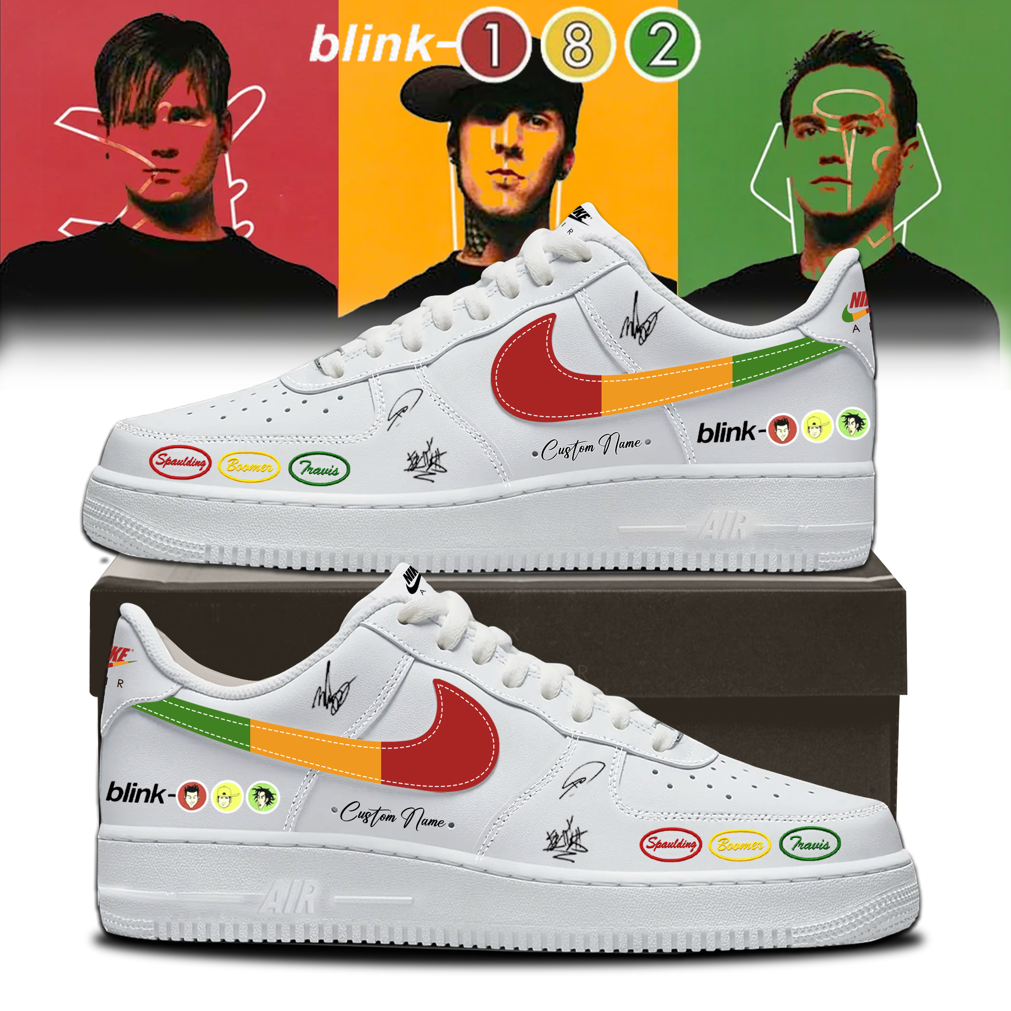 Blink 182 Take Off Your Pants And Jacket Premium Tour Sneakers Collection