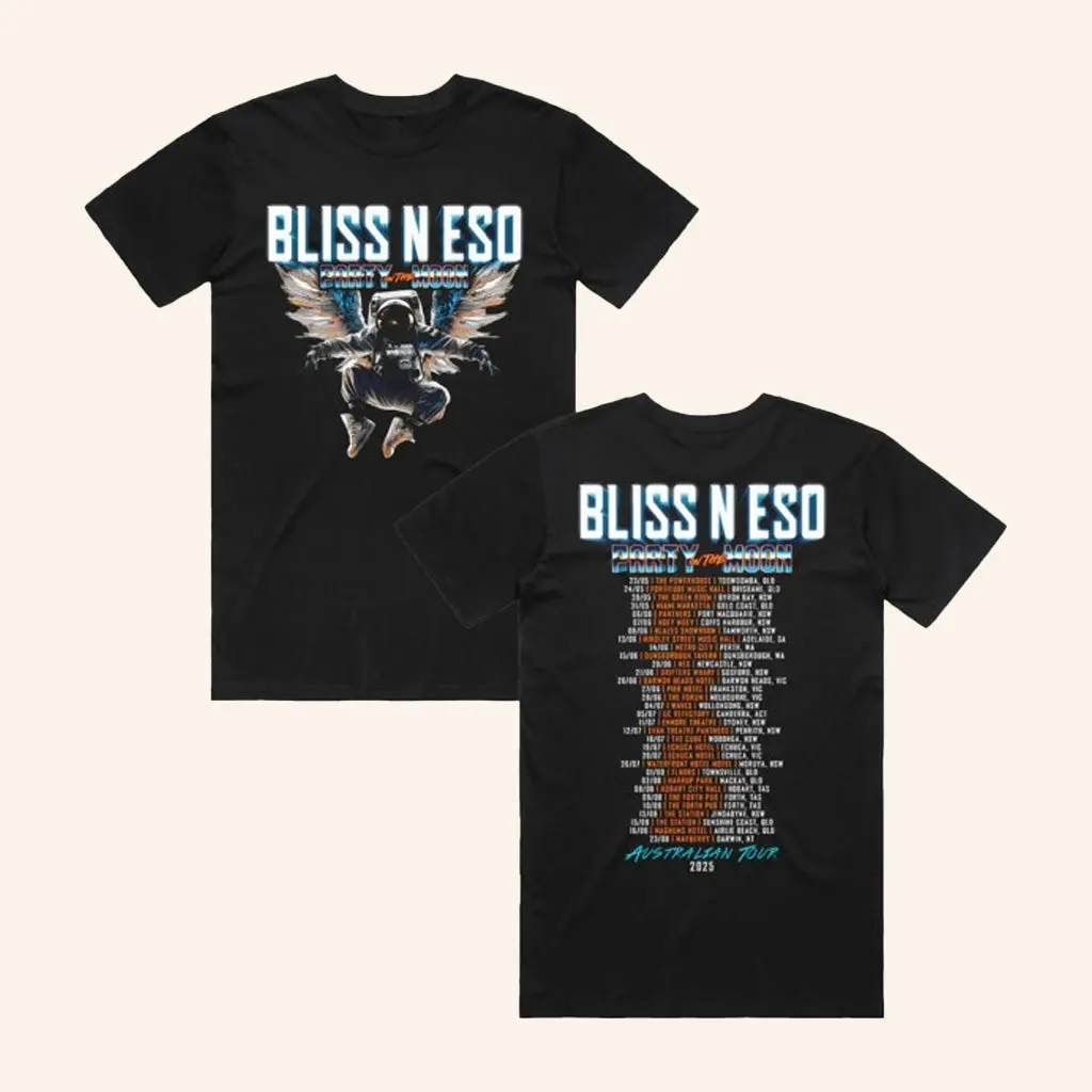Bliss N Eso Merch Party On The Moon Tour Black Shirt Birthday Gift For Friends