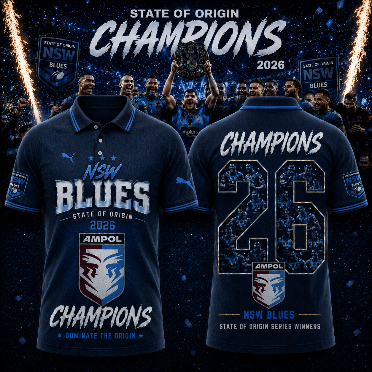 Blue Army This Ones For You Premium Graphic T Shirt