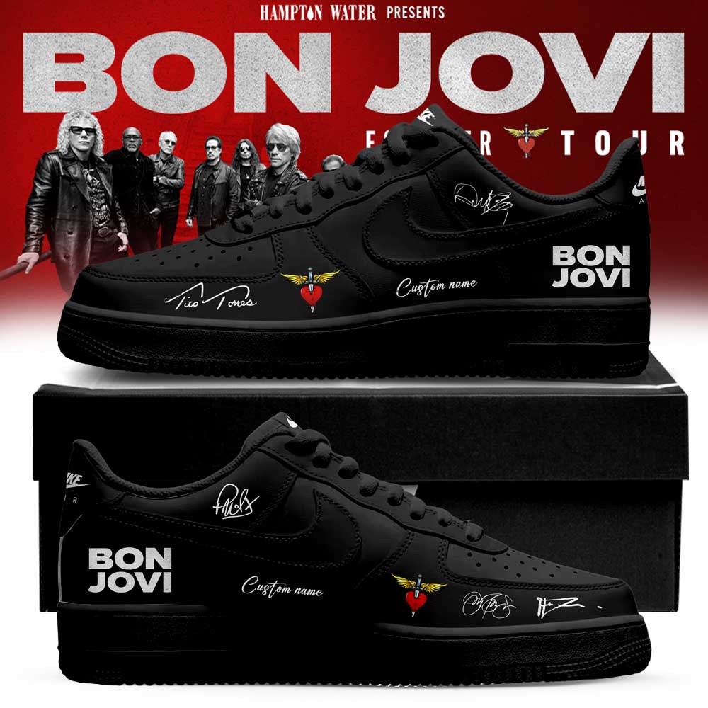 Bon Jovi Forever Tour 2026 Collector Tour Signature Sneakers
