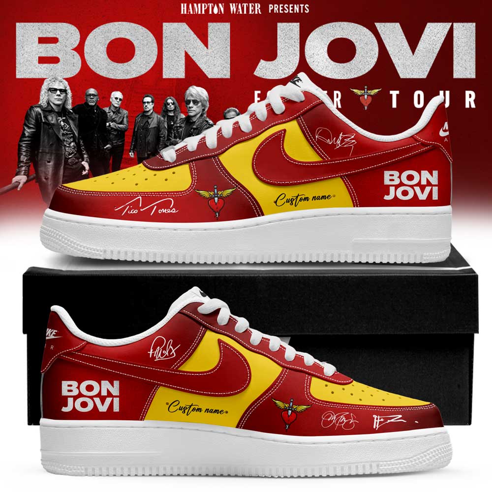 Bon Jovi Forever Tour 2026 Exclusive Fan Signature Sneakers