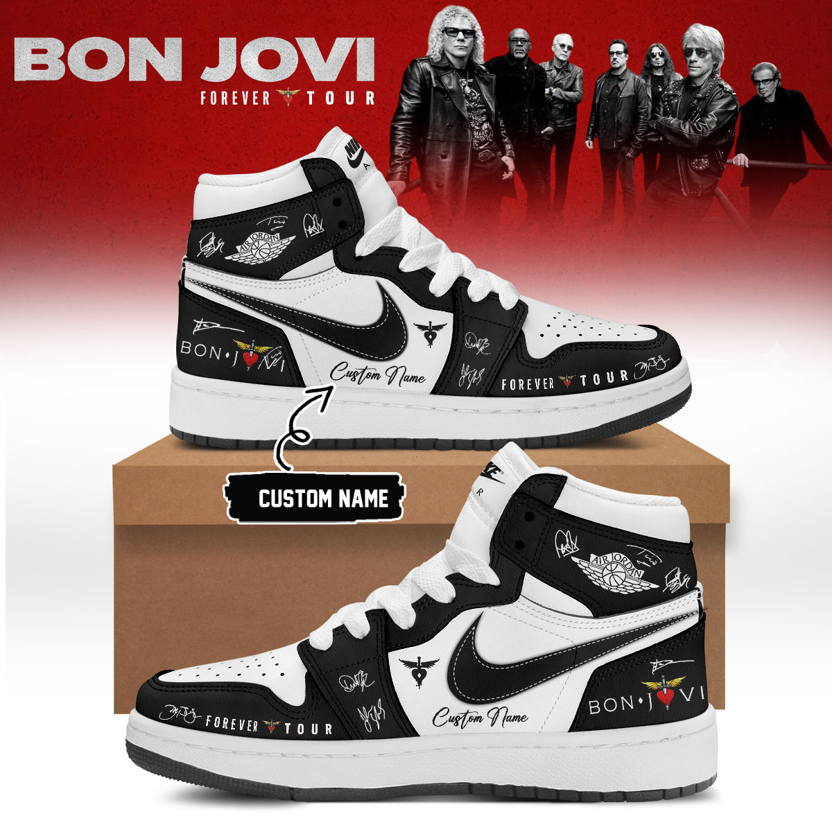 Bon Jovi Forever Tour 2026 Exclusive Fan Sneakers Collection