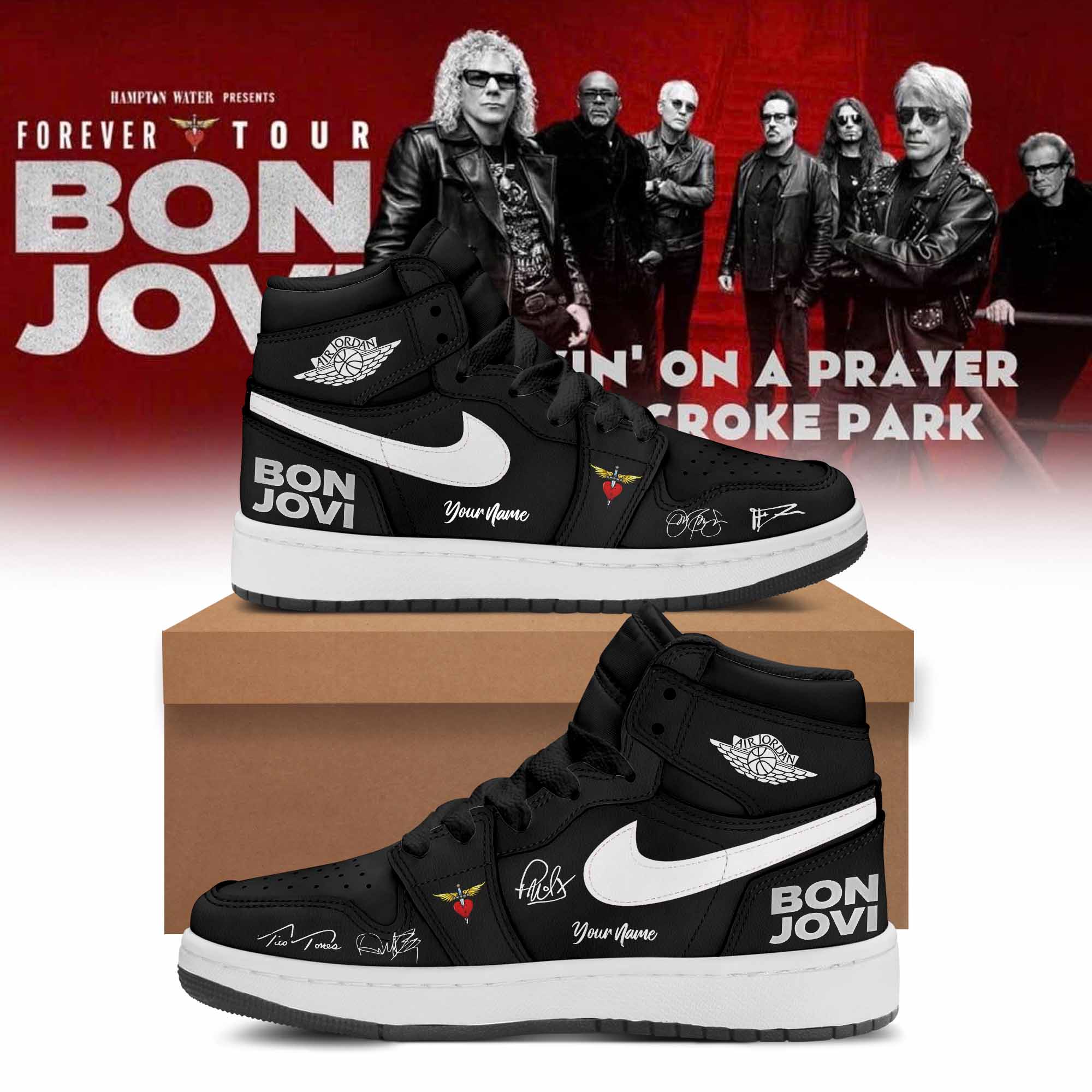 Bon Jovi Forever Tour 2026 Limited Edition Signature Sneakers Gifts For Fans1