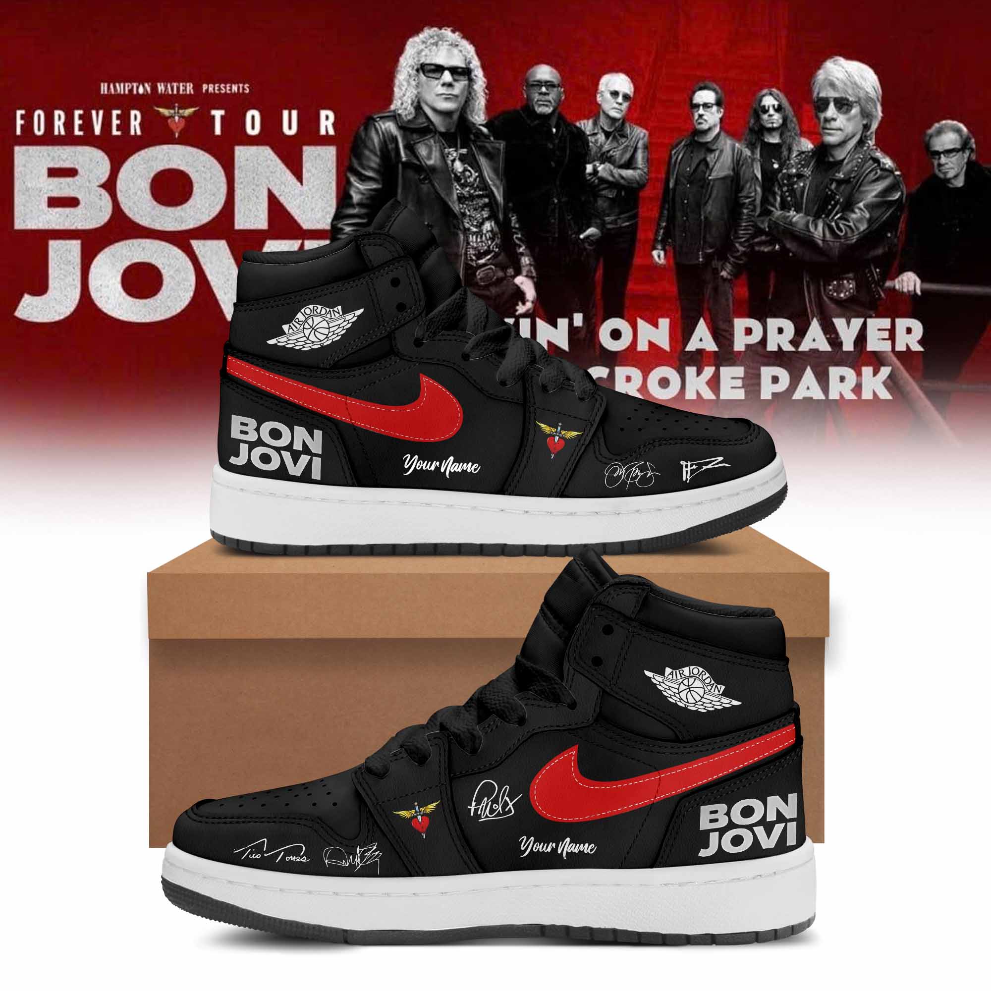 Bon Jovi Forever Tour 2026 Limited Edition Signature Sneakers Gifts For Fans3