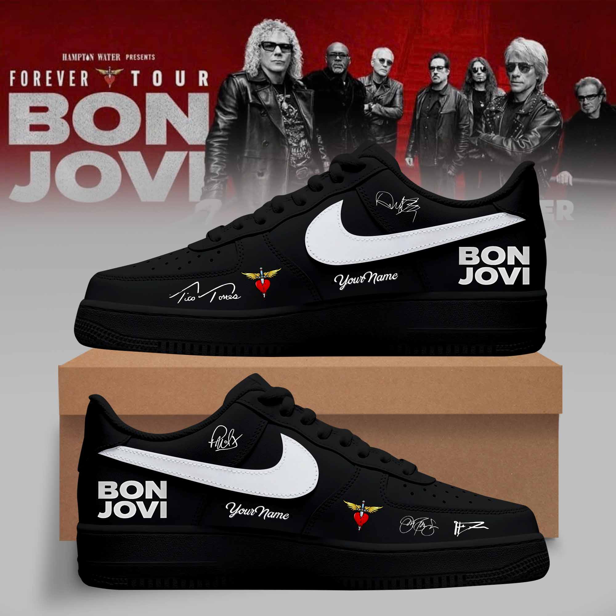 Bon Jovi Forever Tour 2026 Limited Edition Signature Sneakers Gifts For Fans4