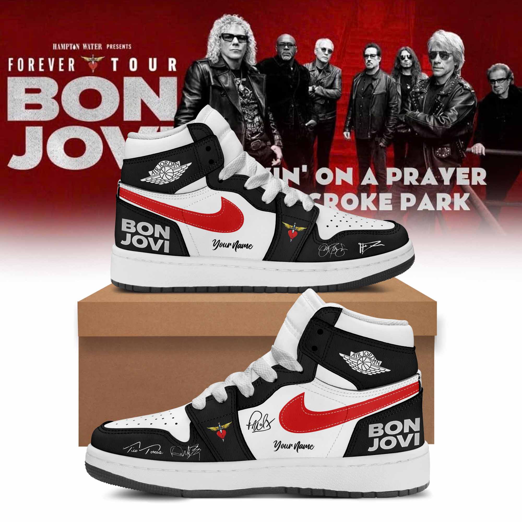 Bon Jovi Forever Tour 2026 Limited Edition Signature Sneakers Gifts For Fans5