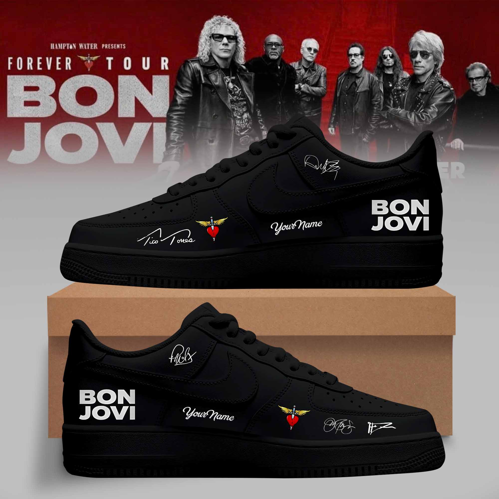 Bon Jovi Forever Tour 2026 Limited Edition Signature Sneakers Gifts For Fans6