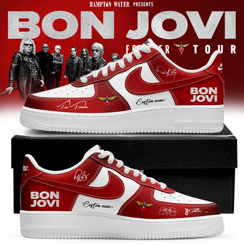 Bon Jovi Forever Tour 2026 Official Merchandise Sneakers