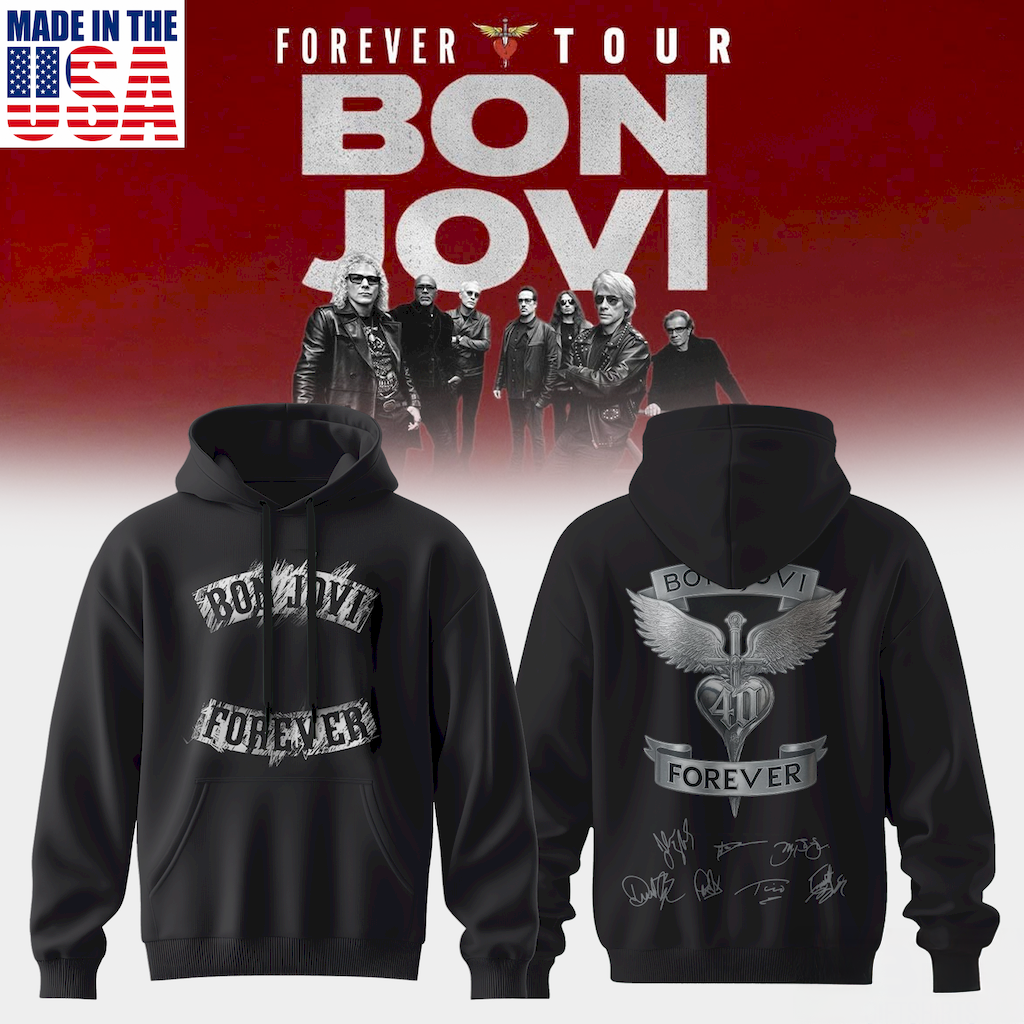 Bon Jovi Forever Tour 2026 Premium Concert Hoodie Collection