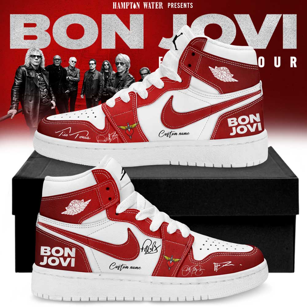 Bon Jovi Forever Tour 2026 Premium Concert Signature Sneakers
