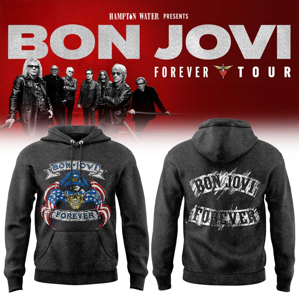Bon Jovi Forever Tour 2026 Premium Tour Hoodie