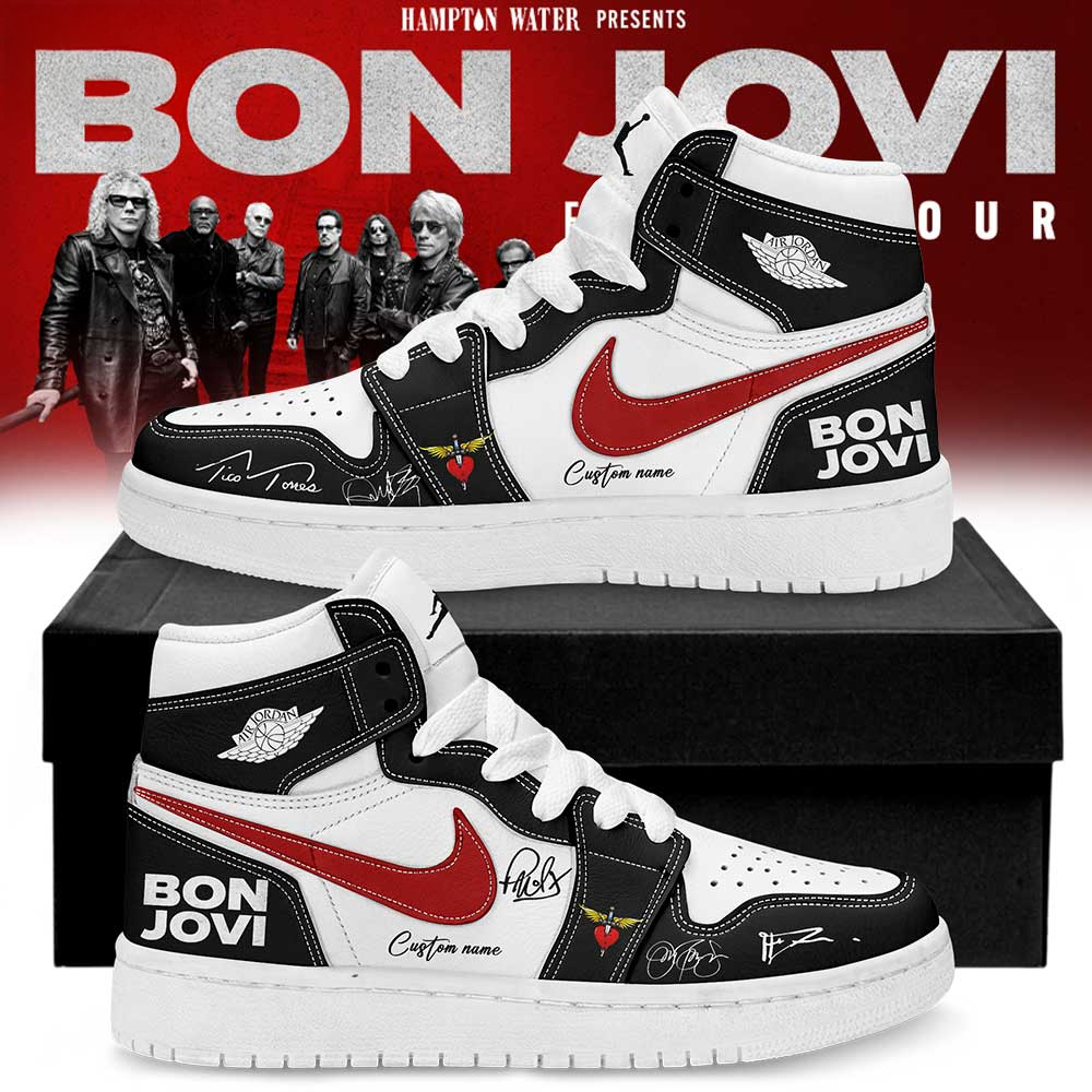 Bon Jovi Forever Tour 2026 Signature Custom Air Jordan 1 Sneakers