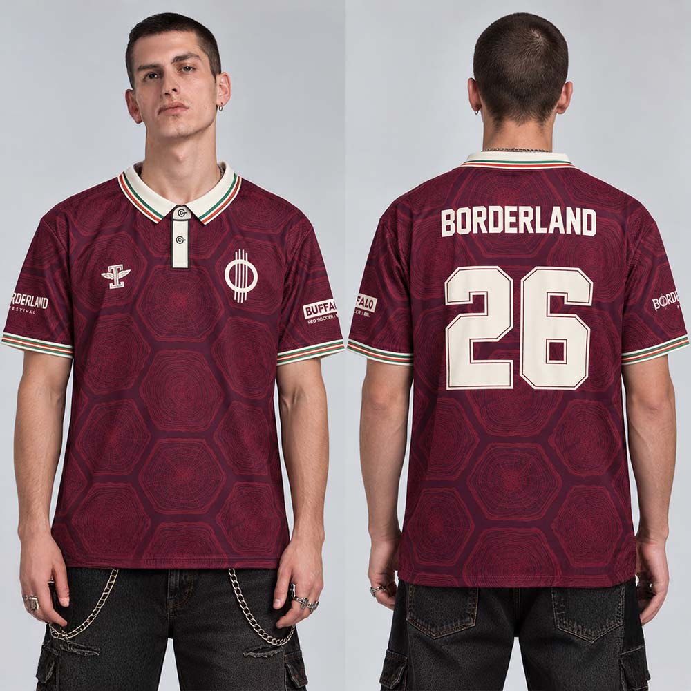 Borderland Festival 2026 x Buffalo Pro Soccer Limited Edition Soccer Jersey Fan Edition 1 - Unicasport Borderland Festival 2026 x Buffalo Pro Soccer Limited Edition Soccer Jersey Fan Edition