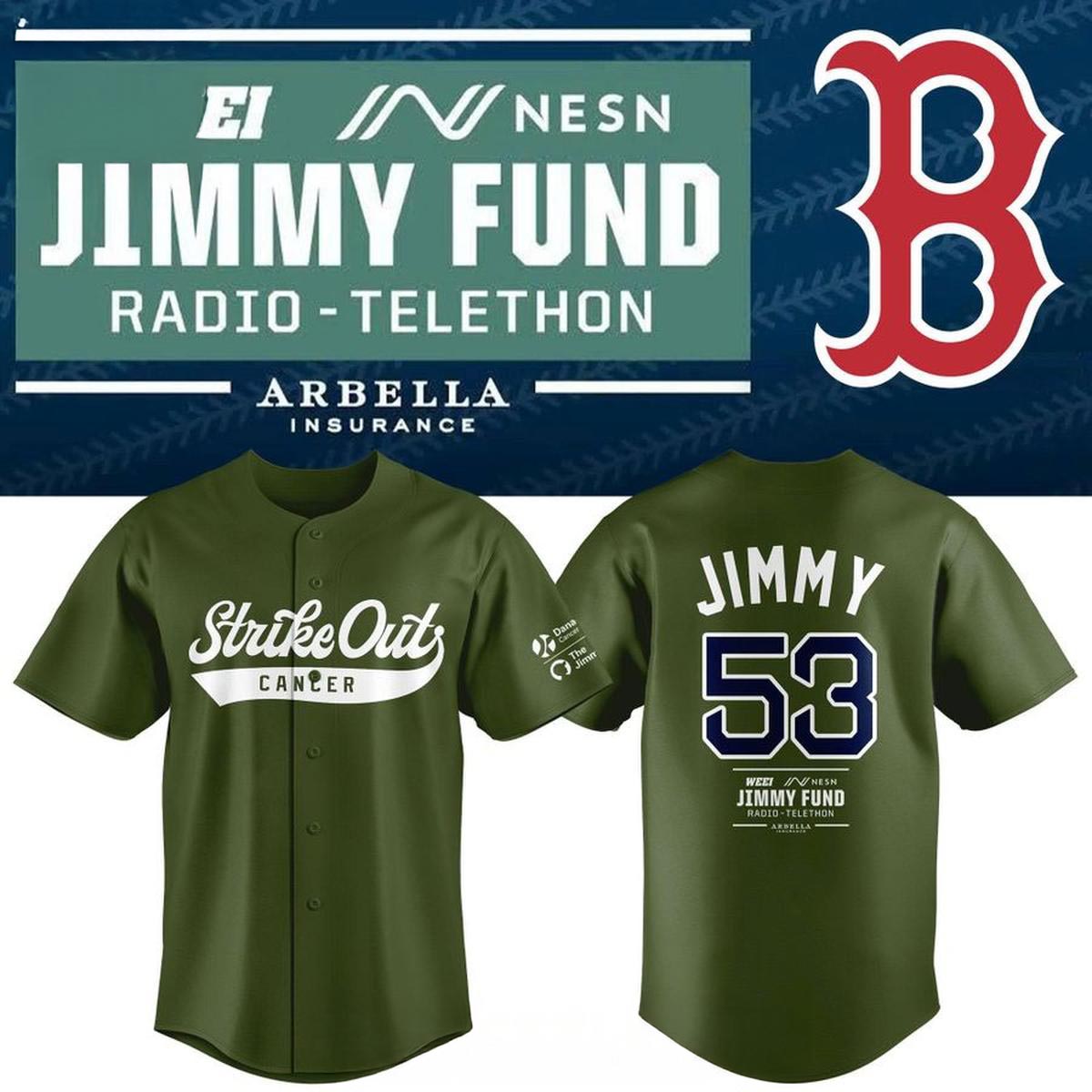 Boston Red Sox Jimmy Fund Strike Out Cancer Together 2026 Baseball Jersey 1 - Unicasport Boston Red Sox Jimmy Fund Strike Out Cancer Together 2026 Baseball Jersey