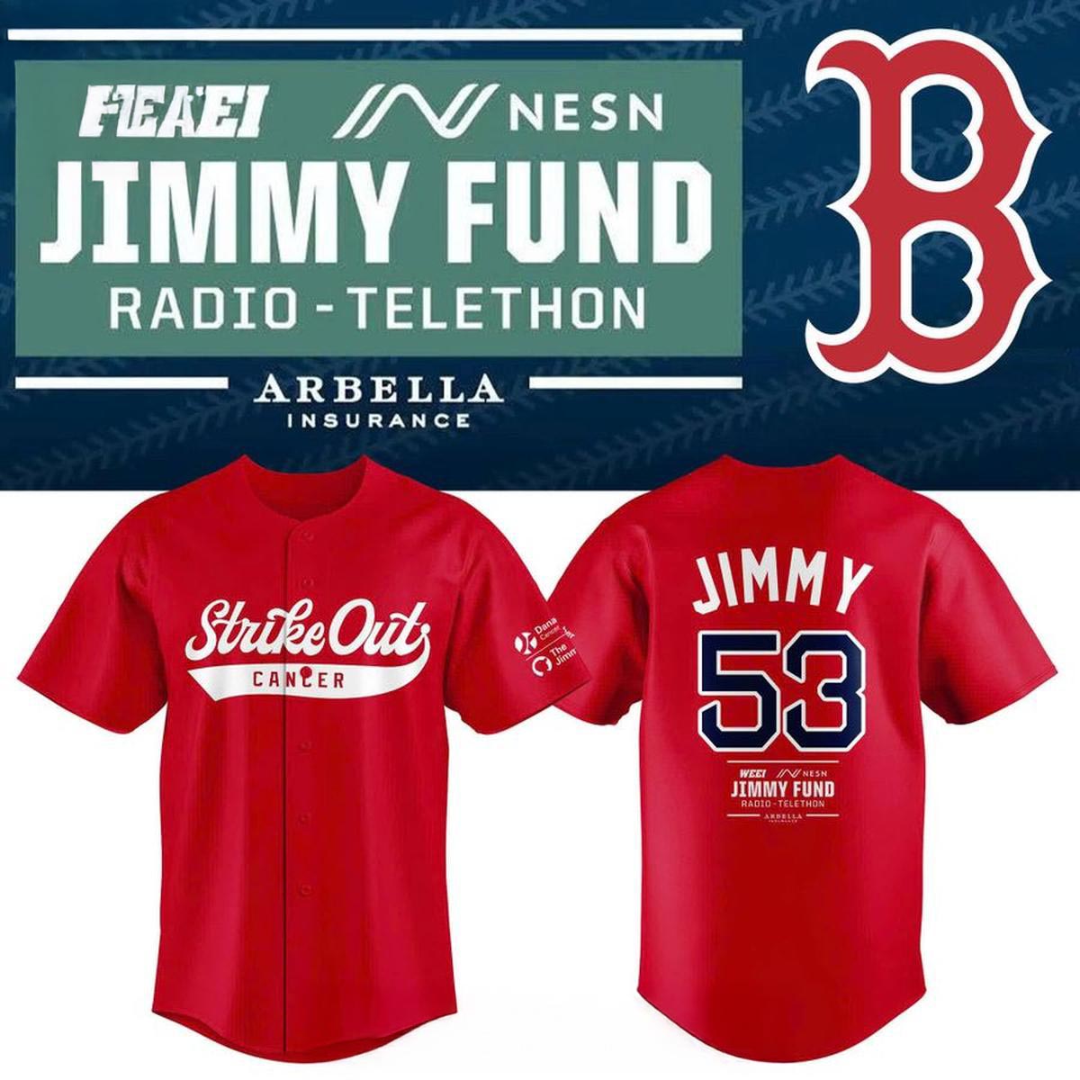 Boston Red Sox Strike Out Cancer Together 2026 Jimmy Baseball Jersey Fan Apparel 1 - Unicasport Boston Red Sox Strike Out Cancer Together 2026 Jimmy Baseball Jersey Fan Apparel