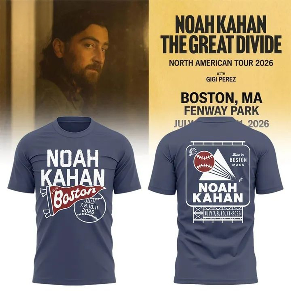 Boston Red Sox x Noah Kahan The Great Divide World Tour Graphic T Shirt