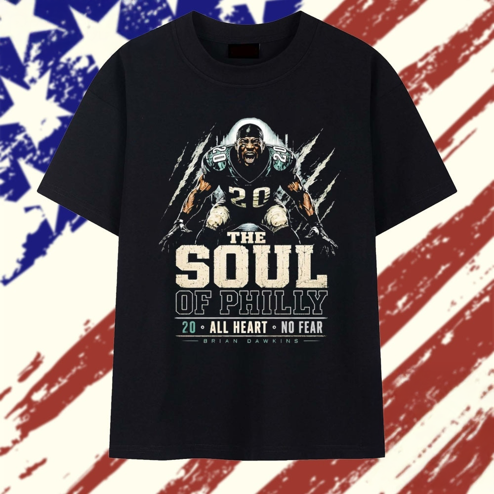 Brian Dawkins The Soul Of Philly 20 All Heart No Fear Graphic T Shirt