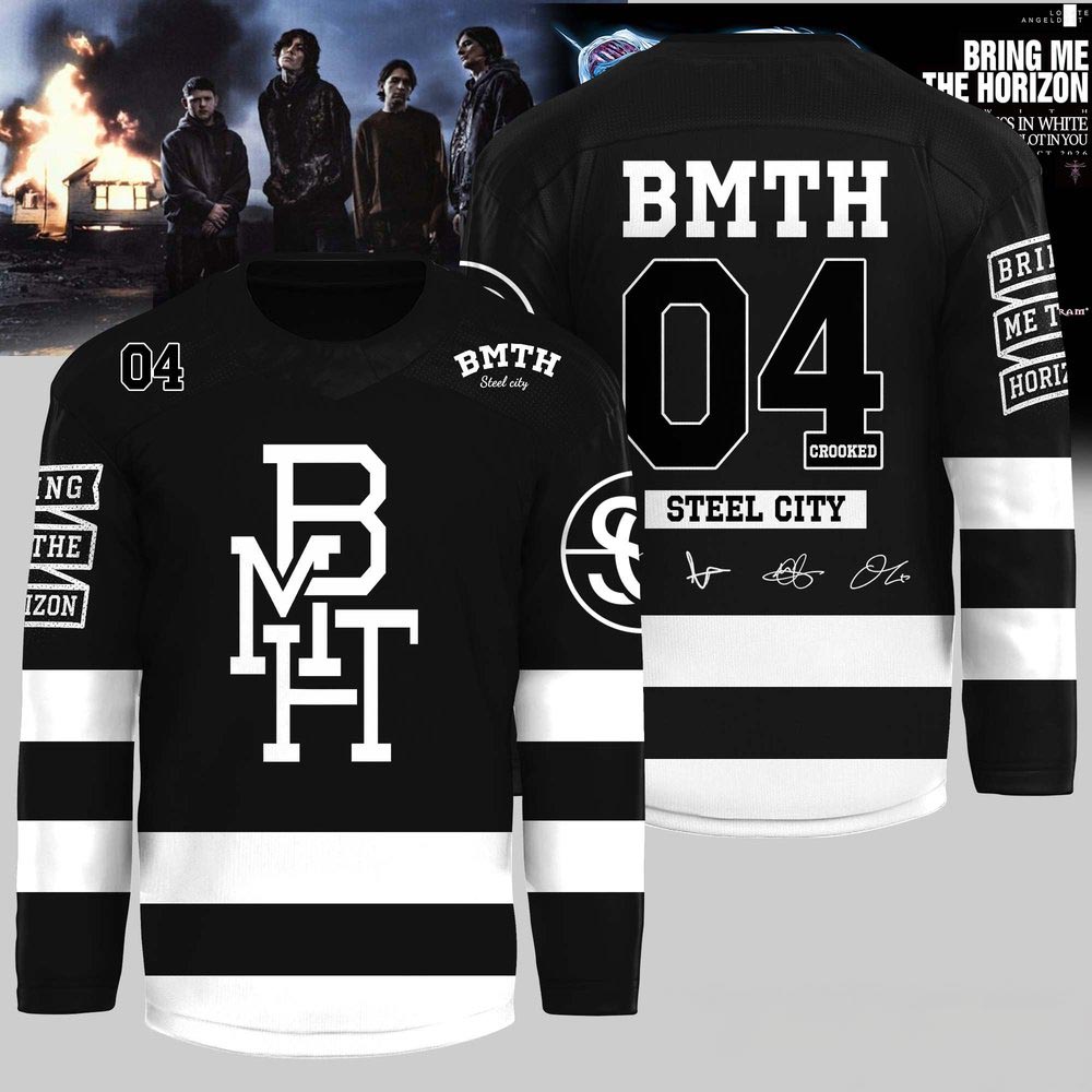 Bring Me The Horizon Limited Edition Signature Hockey Jersey Rock Band Concert Fan Apparel 1 - Unicasport Bring Me The Horizon Limited Edition Signature Hockey Jersey Rock Band Concert Fan Apparel