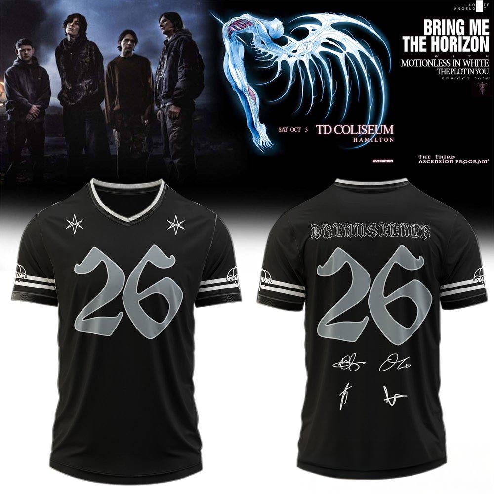 Bring Me The Horizon Limited Edition Signed Style Football Jersey Concert Music Fan Gift 2 - Unicasport Bring Me The Horizon Limited Edition Signed Style Football Jersey Concert Music Fan Gift