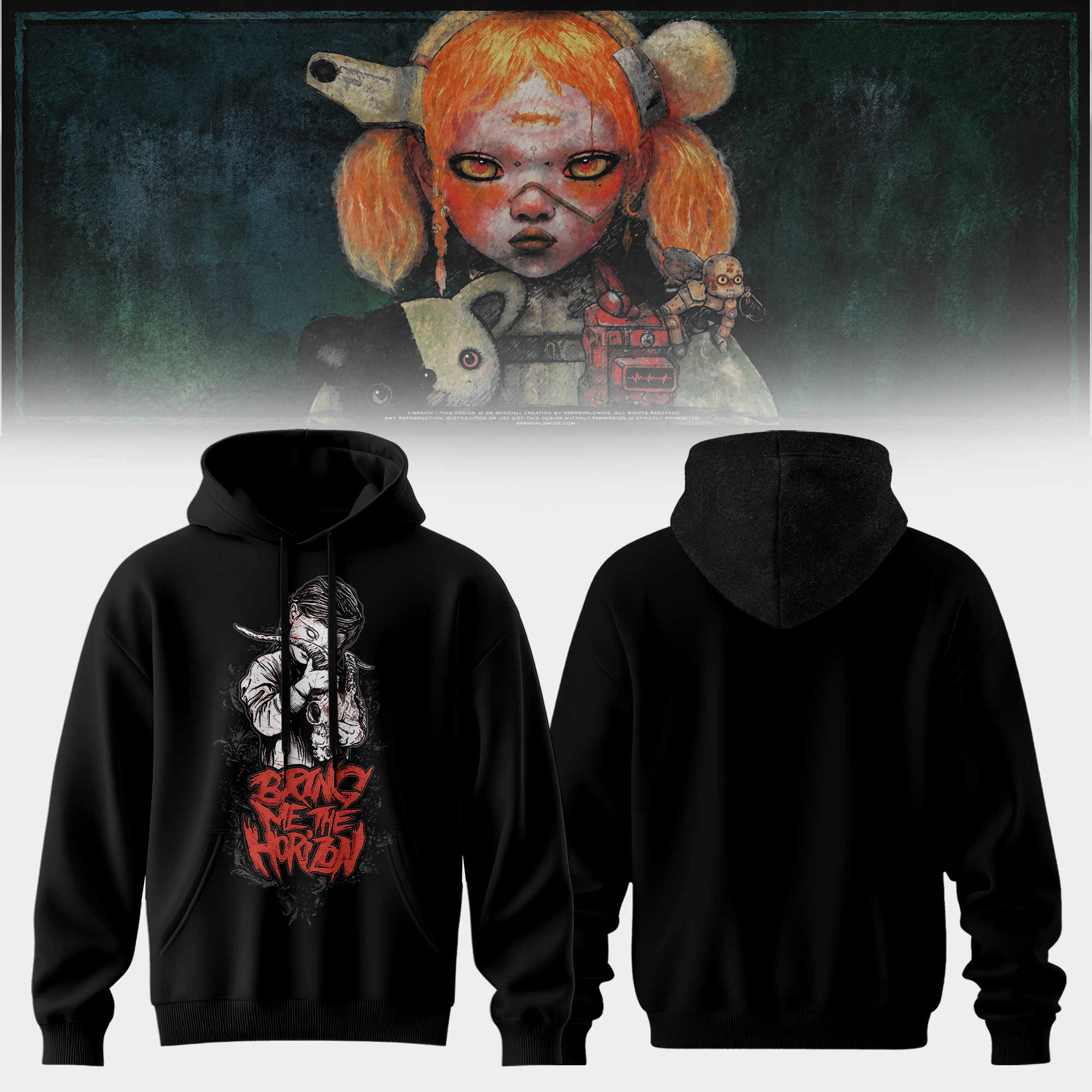 Bring Me The Horizon Official Inspired Collection Premium Concert Hoodie