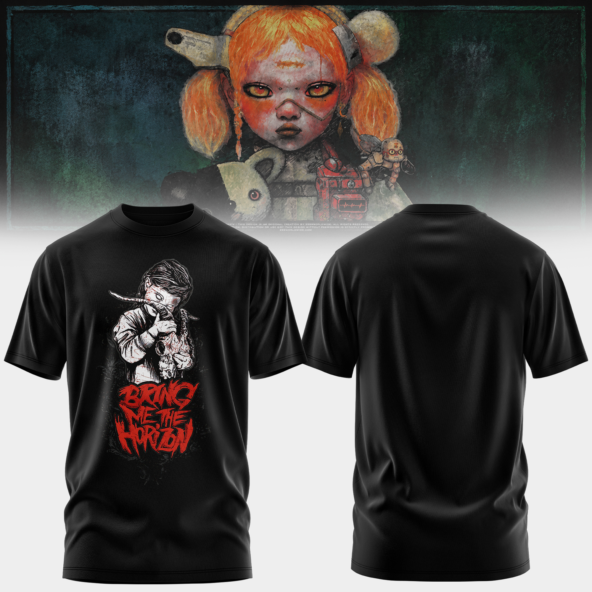 Bring Me The Horizon Official Inspired Collection Premium Graphic T Shirt