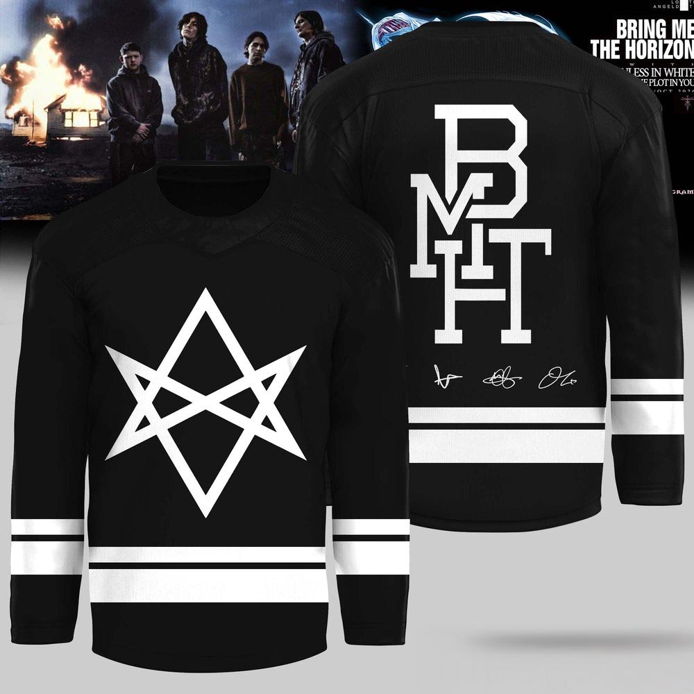 Bring Me The Horizon Signature Style Hockey Jersey Alternative Rock Music Fan Gift 1 - Unicasport Bring Me The Horizon Signature Style Hockey Jersey Alternative Rock Music Fan Gift