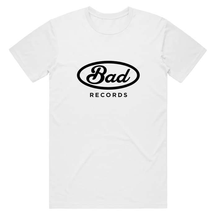 Bryan Adams BAD Records Logo White Tee, Official Record Label Merch