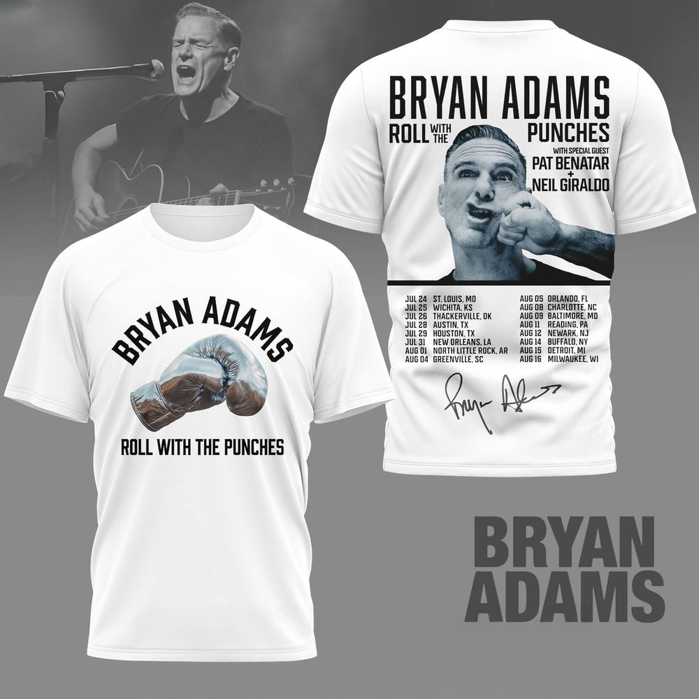Bryan Adams Roll With The Punches TShirt