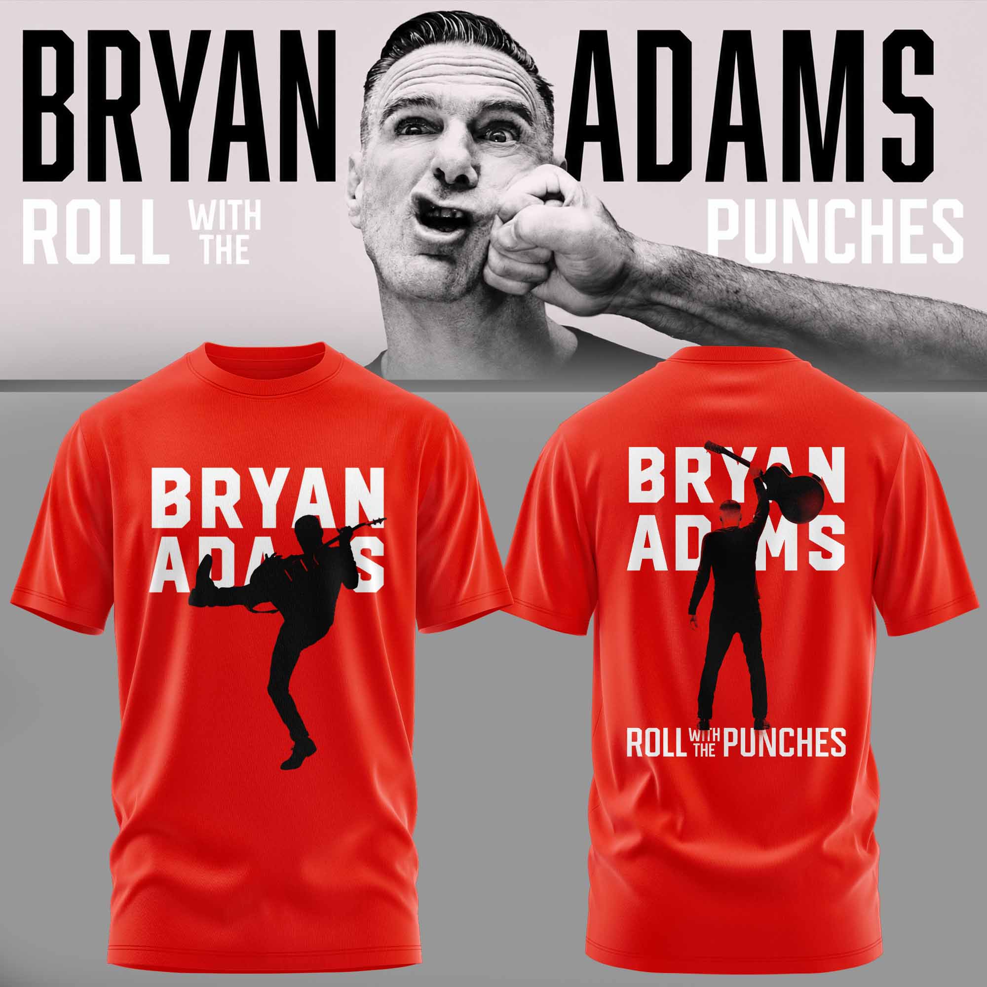 Bryan Adams Roll With The Punches Tour Collector Edition Graphic T Shirt