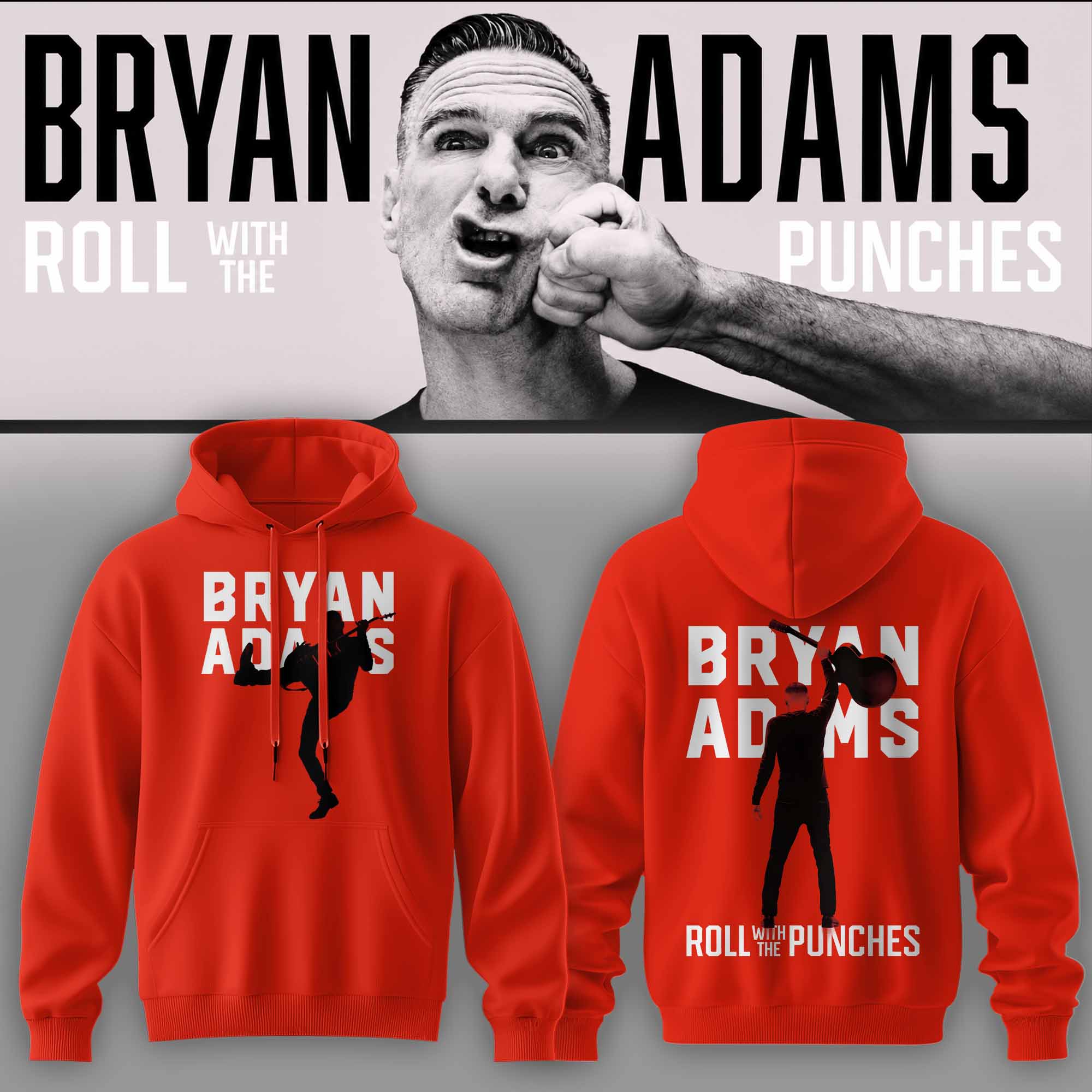 Bryan Adams Roll With The Punches Tour Collector Edition Hoodie